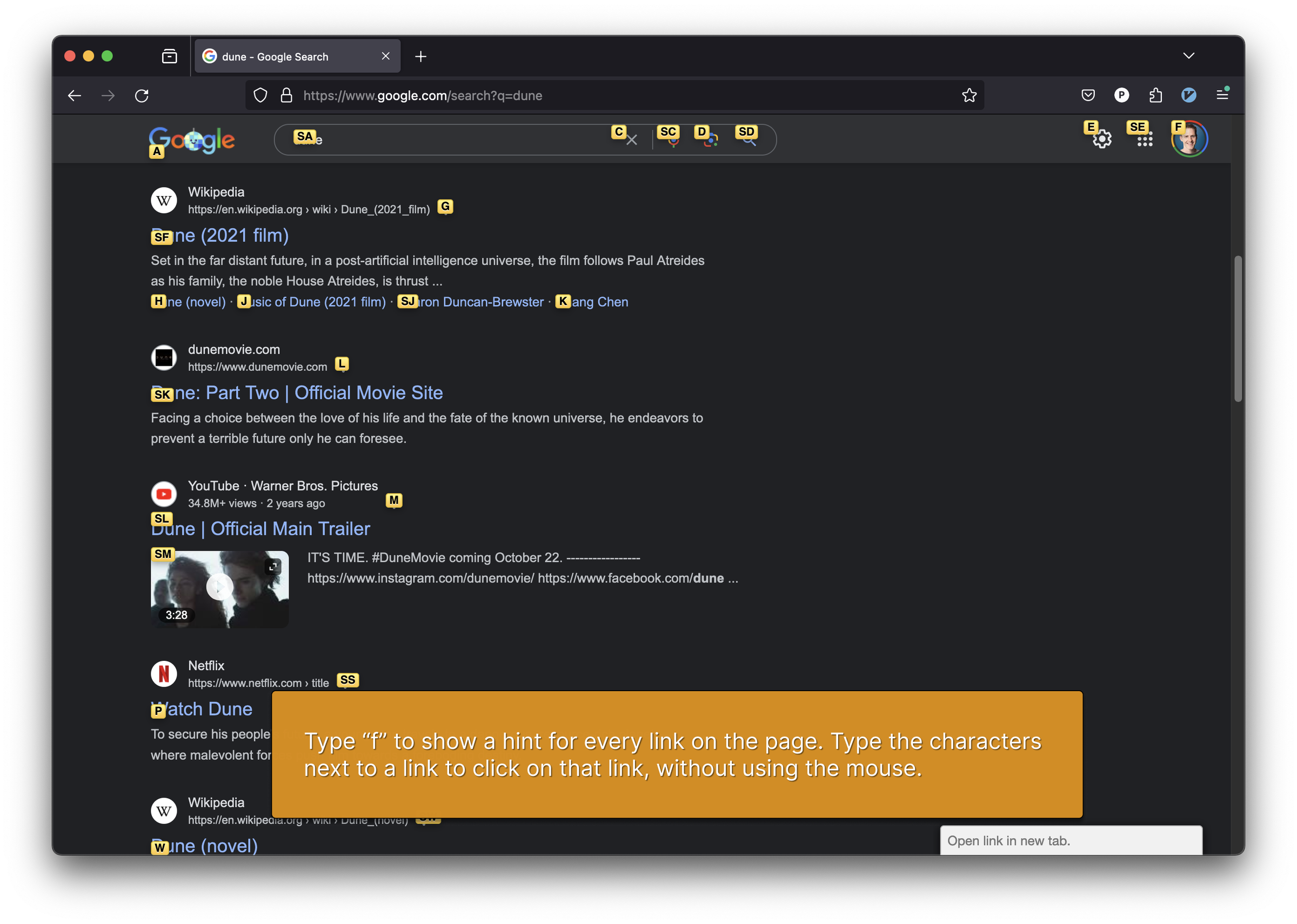 Blind Web Browser